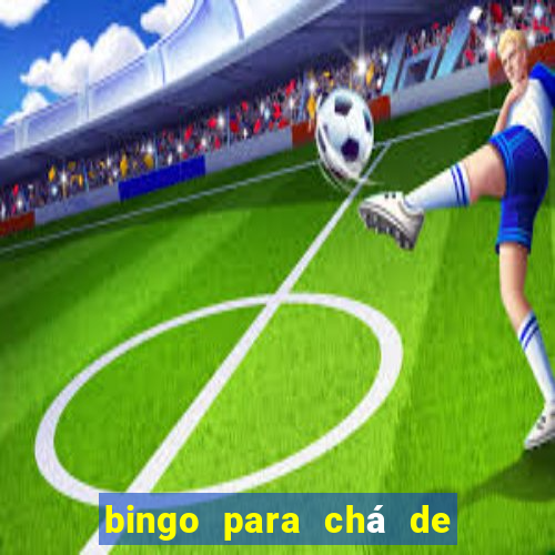 bingo para chá de bebê para imprimir grátis